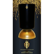 Αρωματικο Κερι  AA Handmade Premium σε Κηροπηγιο MAJESTIC Black Gold 