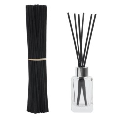 Ξυλακια sticks για αρωματικά χώρου - diffuser Fibre μαύρο χρώμα, 4mm x 25cm